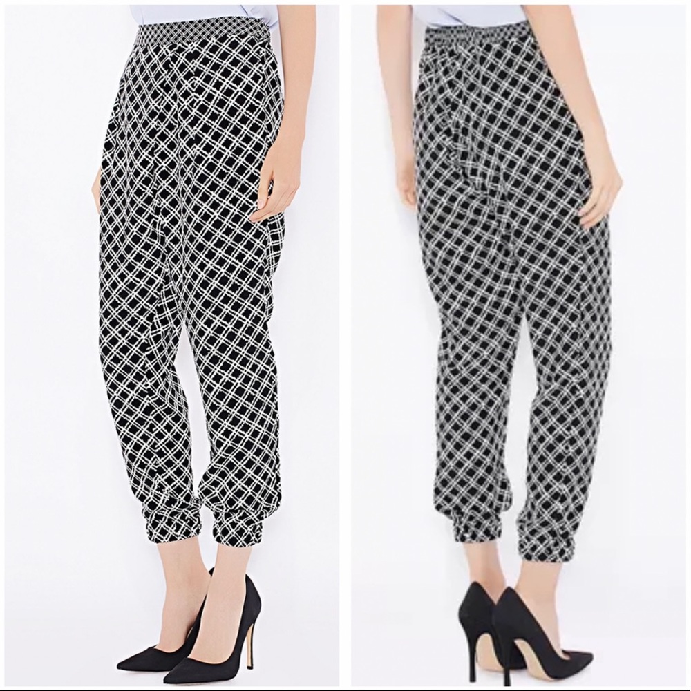 Topshop Black & White Pattern Print Joggers